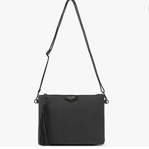 PPIXIE MOOD - Michelle Clutch - Black Nubuck (brand new)